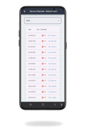Storico chiamate lavoro intermittente: archivio, filtri, download PDF/XML